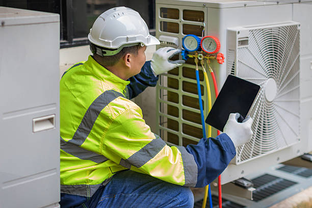 Professional Air Duct Cleaning technician working in Tipton, IN